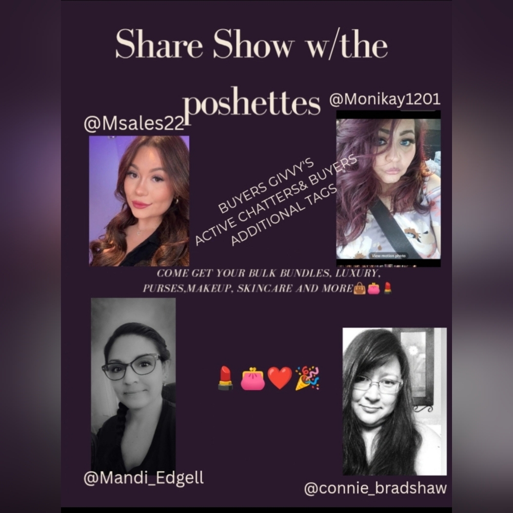 1/19/2026 7:30pm eastern Share Show w/the Poshettes